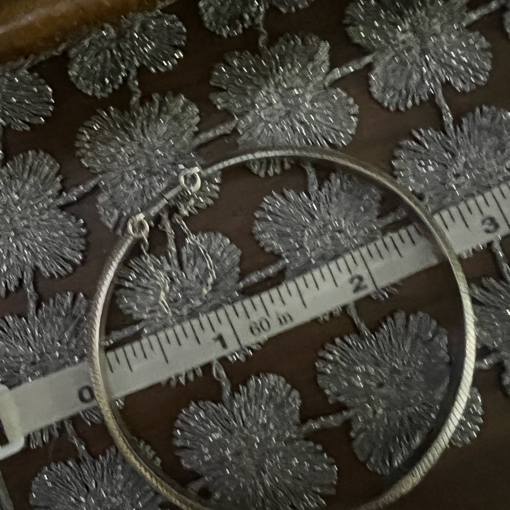 Vintage Sterling Silver bangle bracelet hinged engraved design 925 solid - Picture 6 of 6